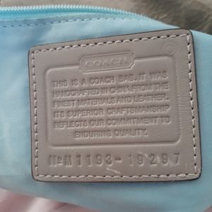 PATENT LEATHER COACH PURSE/With LONG  STRAP OLDER.